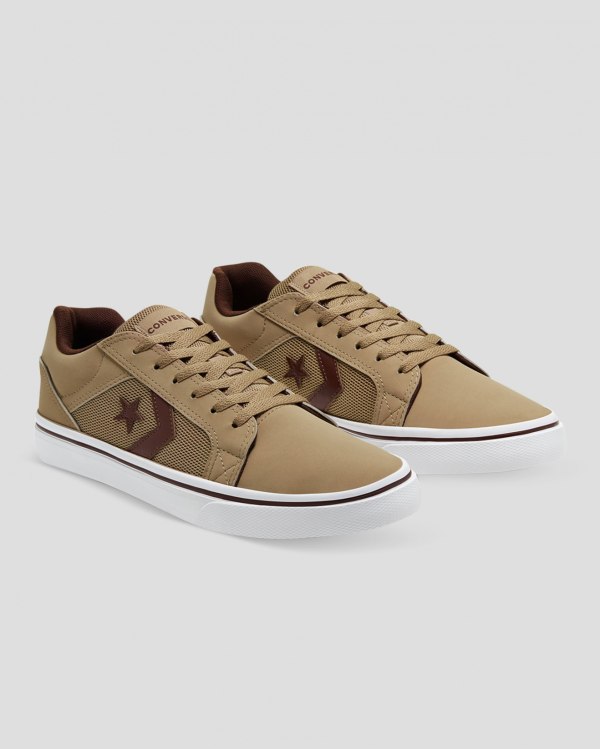 Converse Distrito Khaki Sko Danmark - Converse Lave Sneakers Herre - 65137EWBS